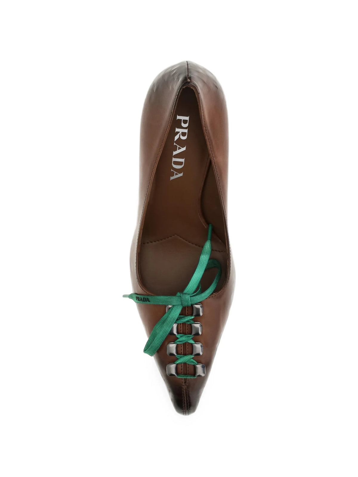 lace-up pointed-toe pumps