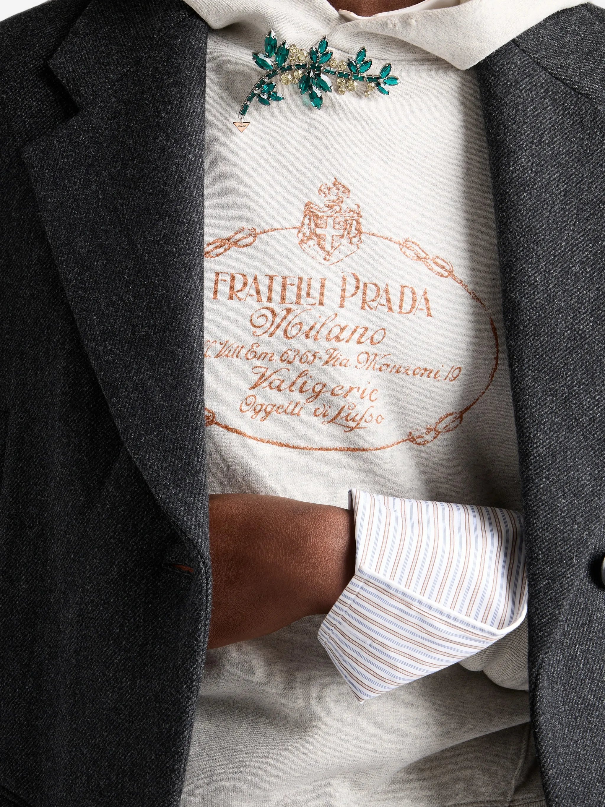 logo-print hoodie