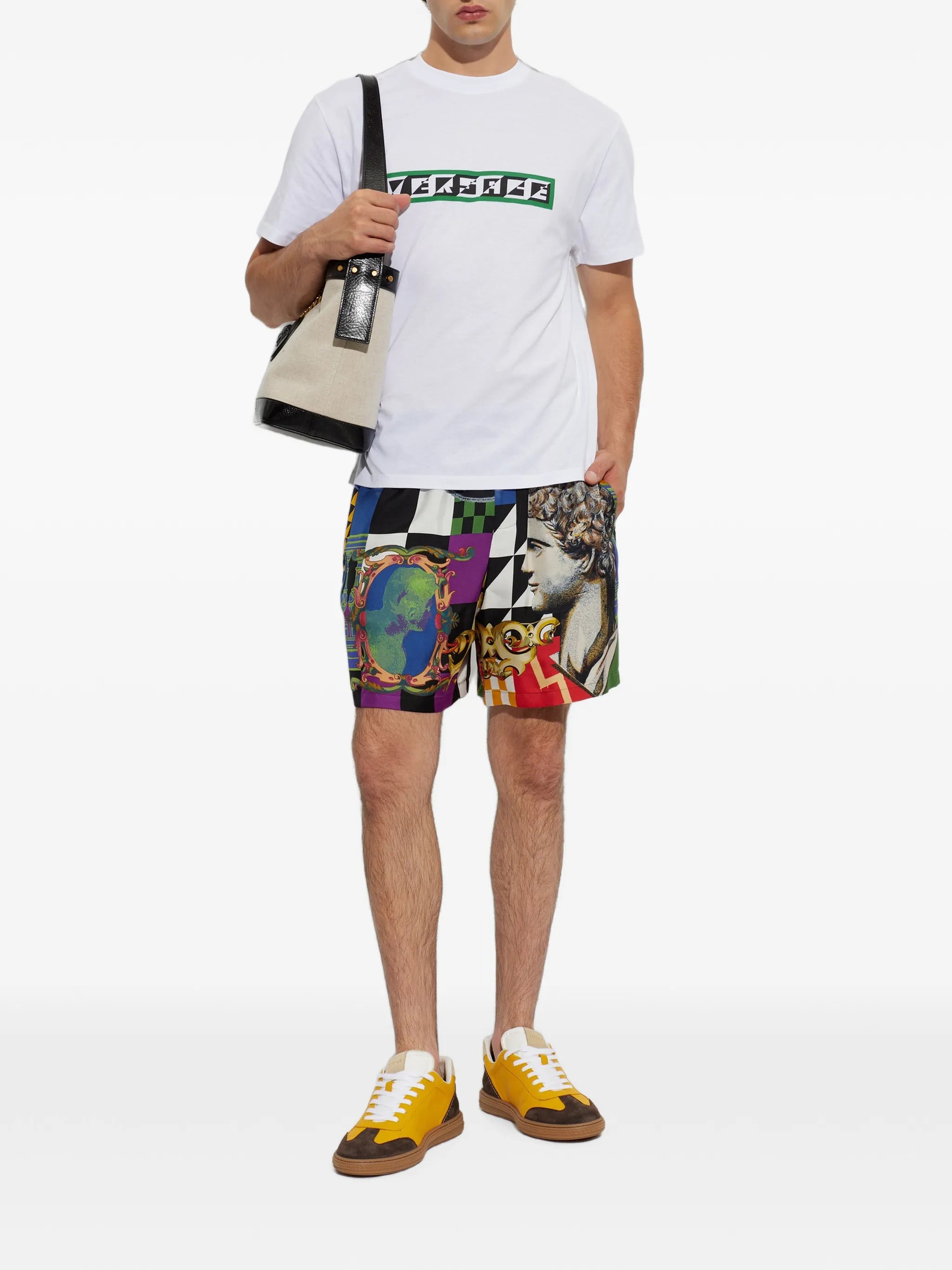 printed cotton-jersey regular T-shirt