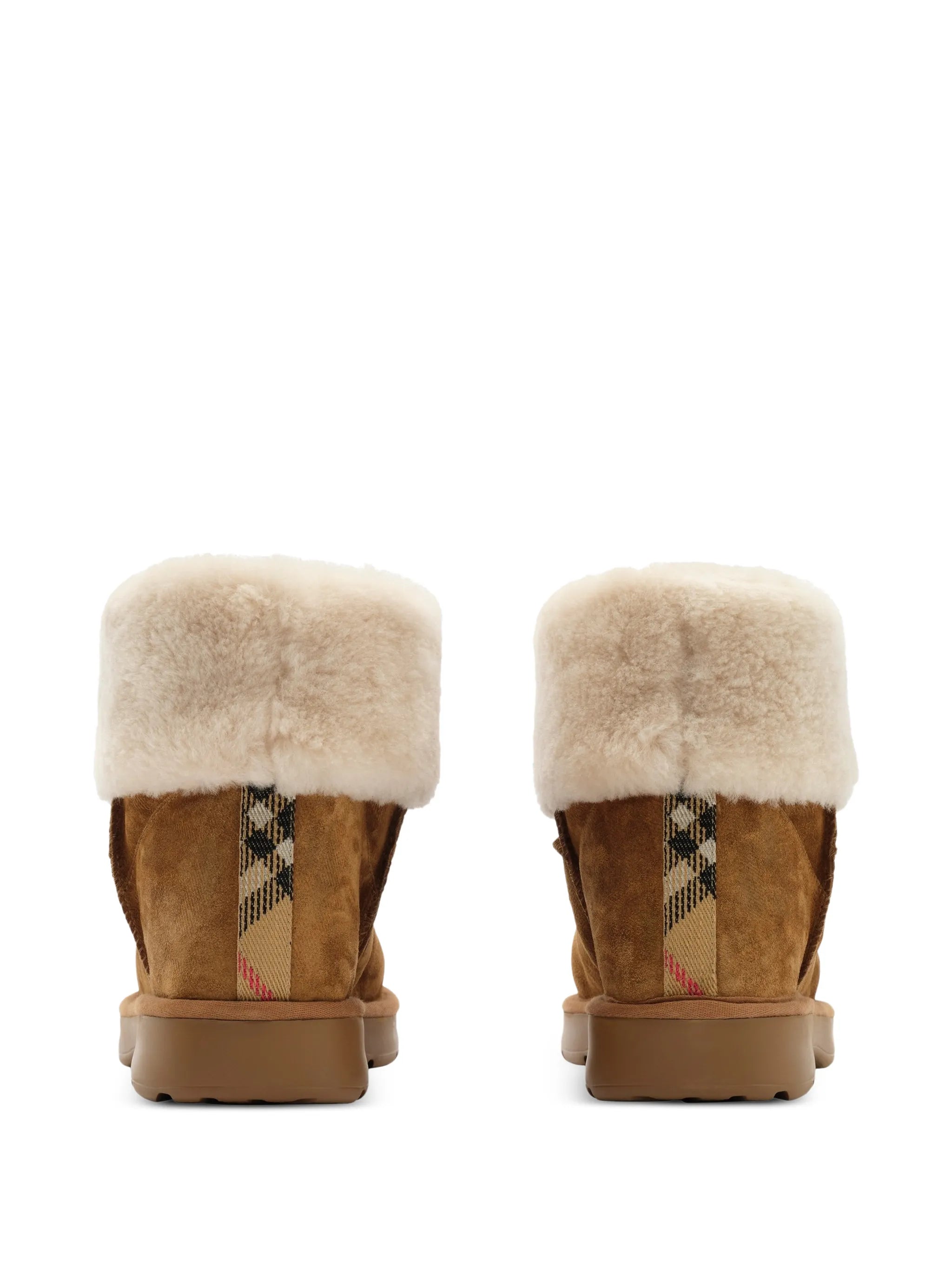 Check shearling Flint boots