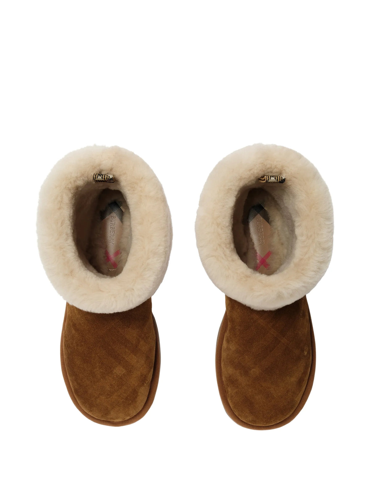 Check shearling Flint boots