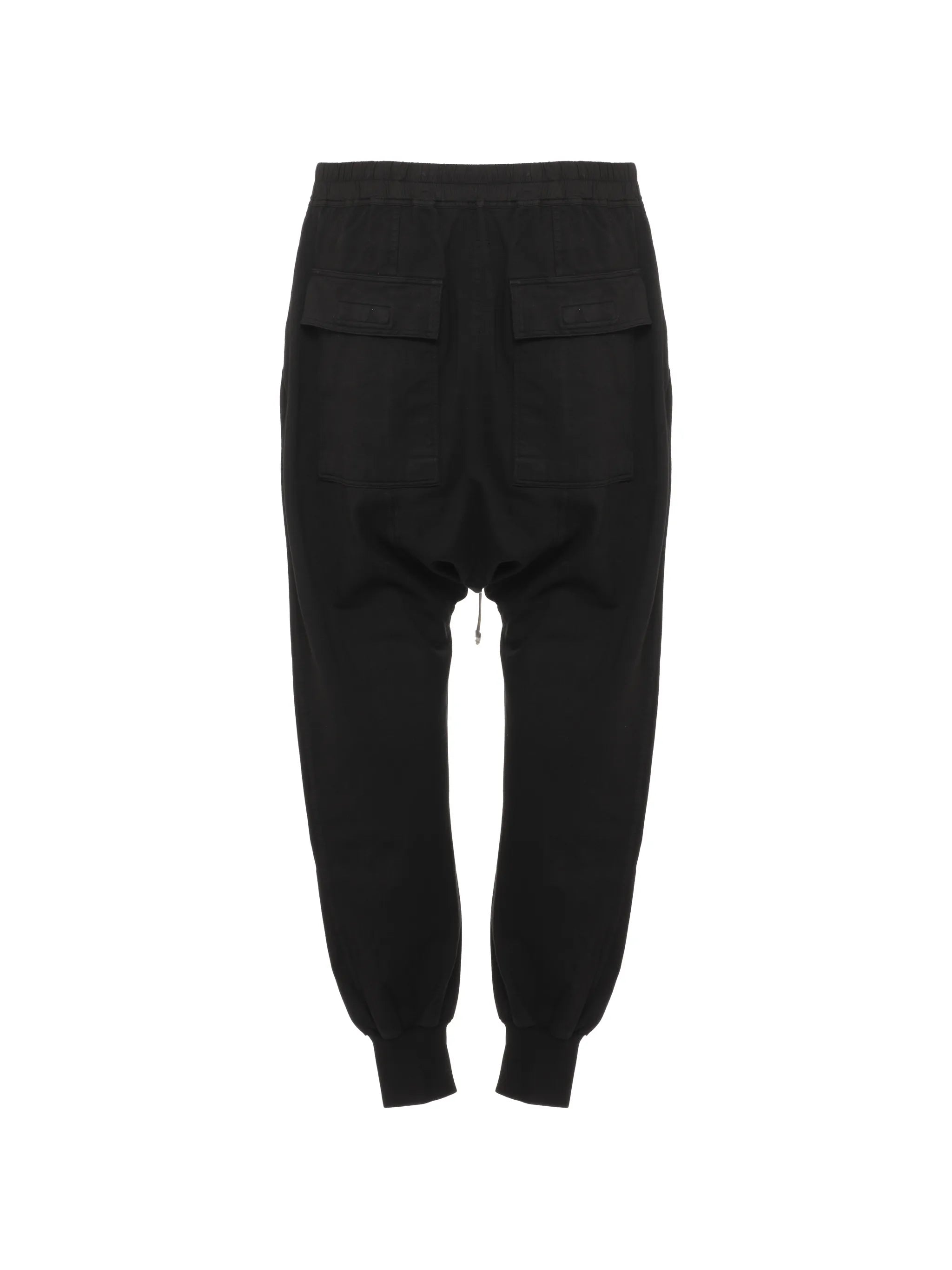 Prisoner drawstring drop-crotch track pants