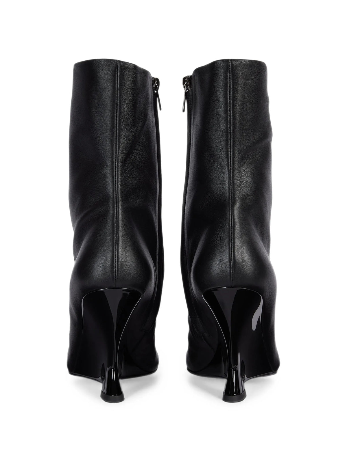 wedge smooth-leather ankle boots