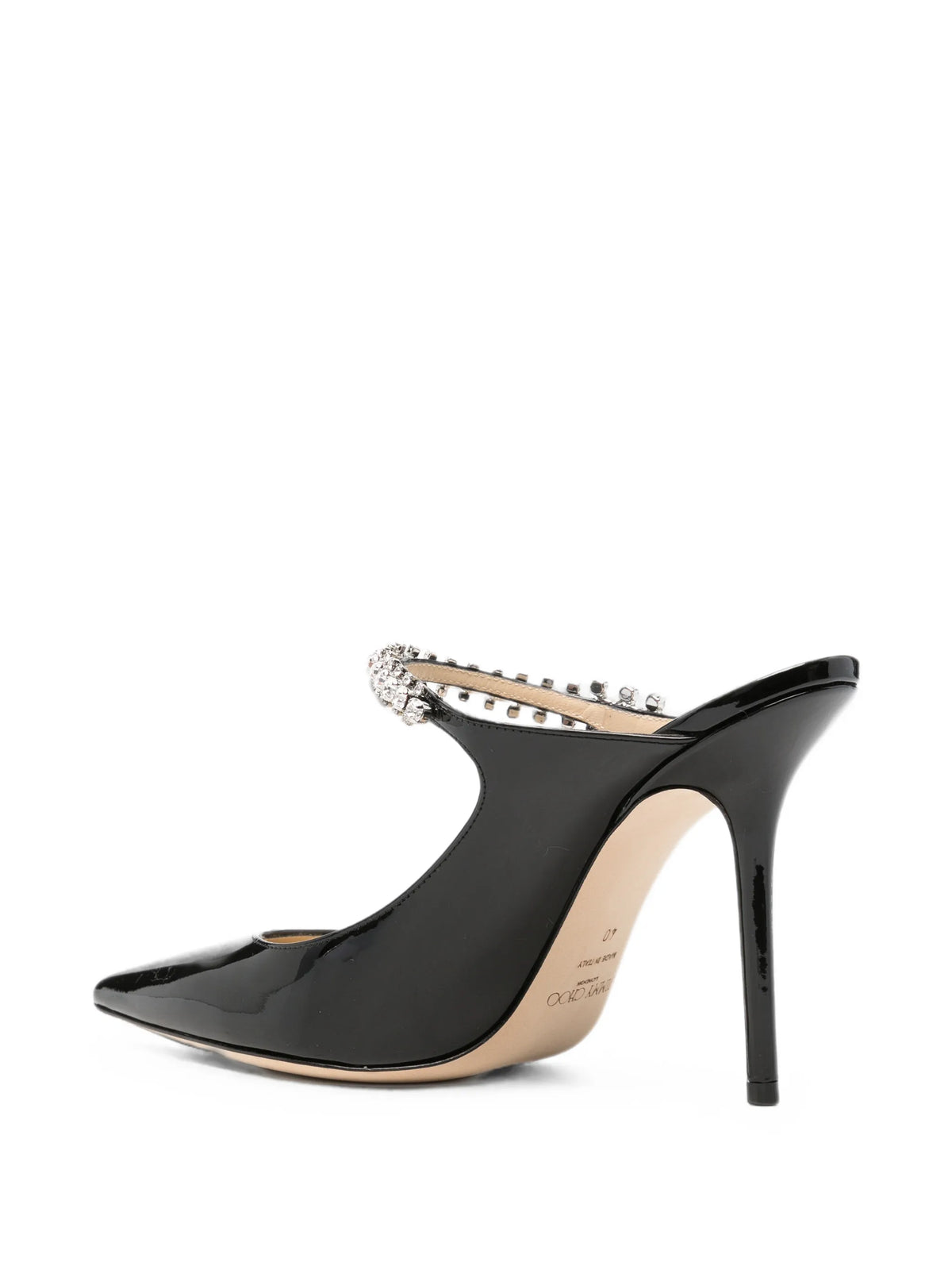 Bing crystal-embellished mules