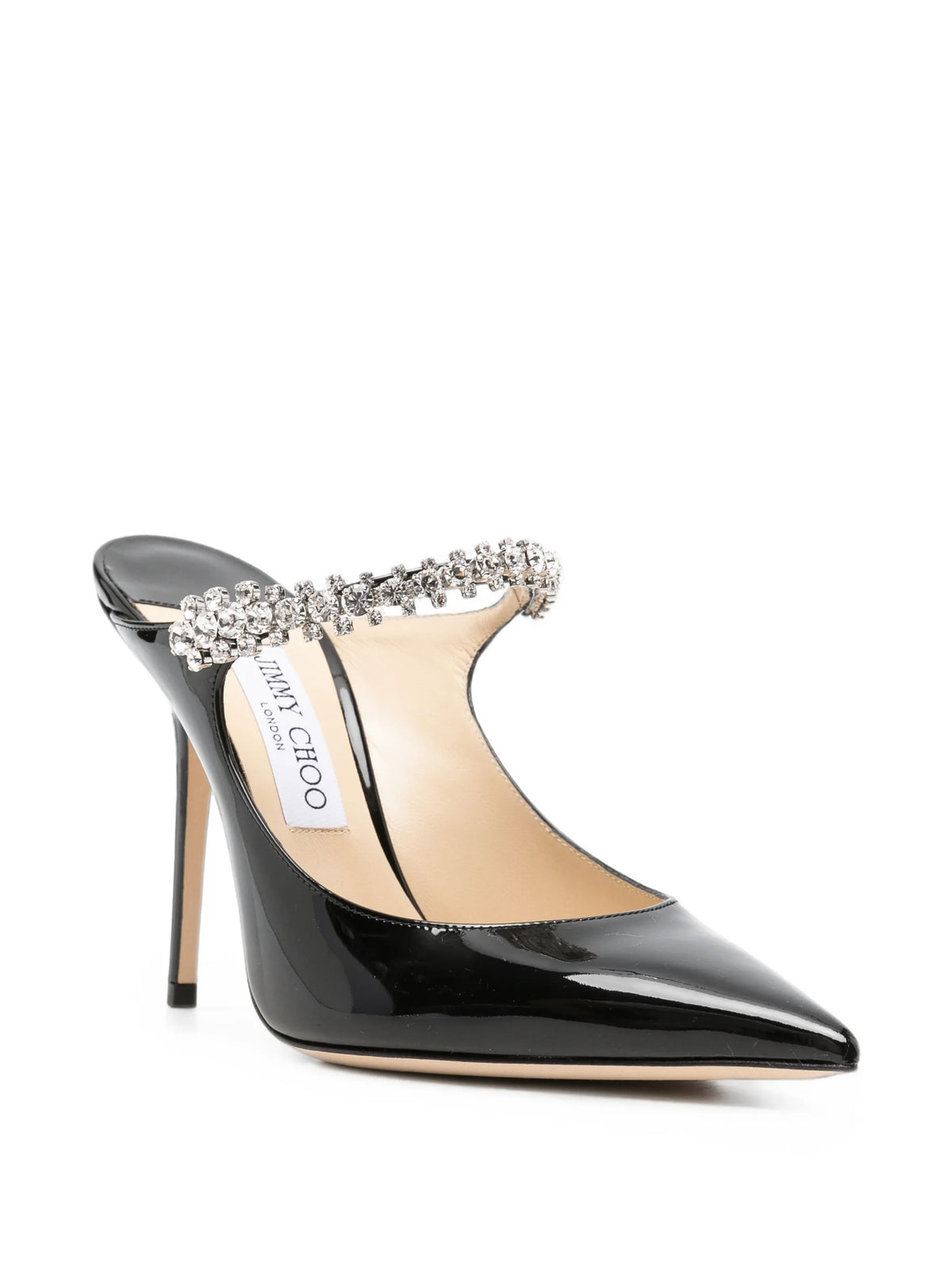 Bing crystal-embellished mules