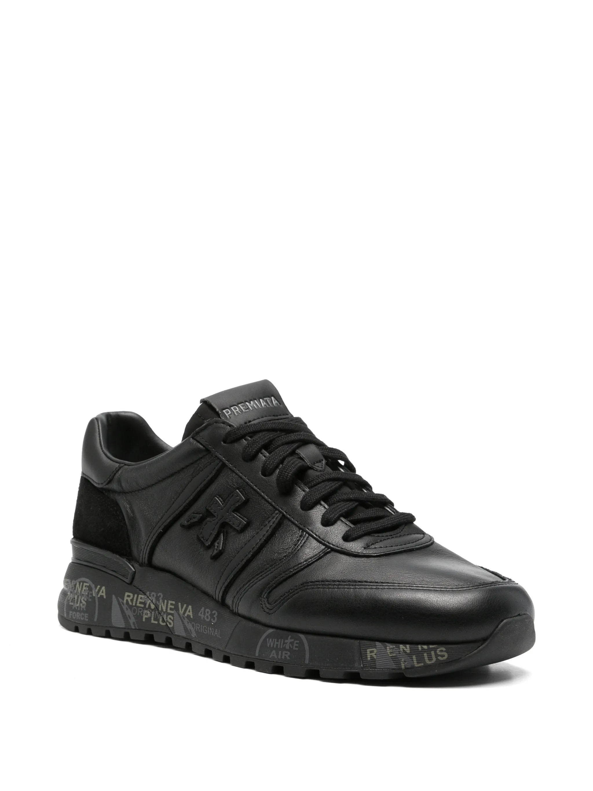 Lander logo-patch sneakers