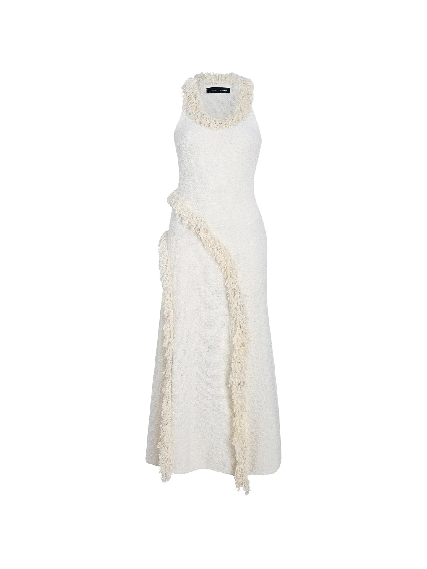 Nilo fringe-trimmed jacquard dress