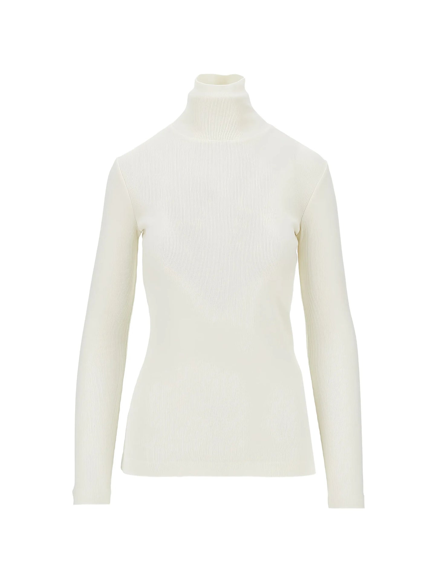 ribbed-knit roll-neck sweater