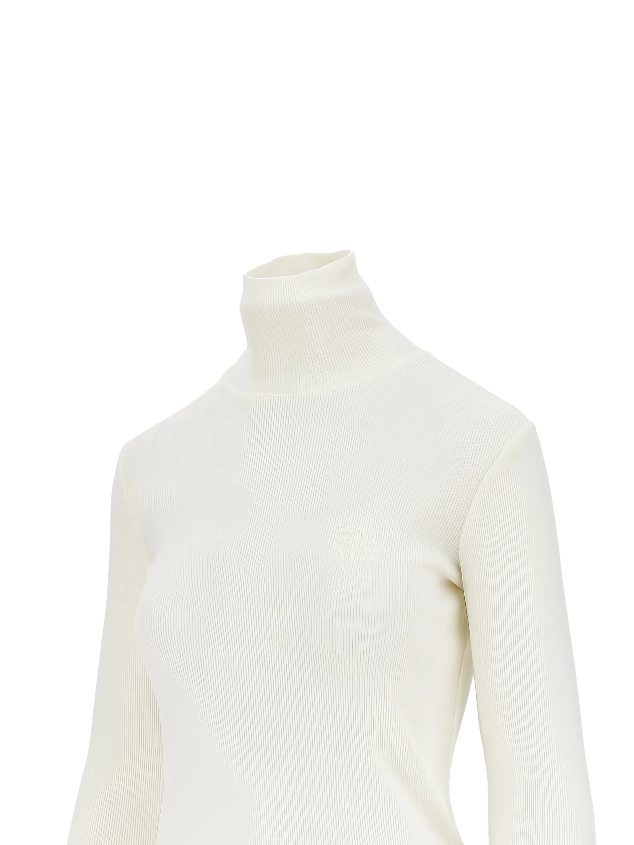 ribbed-knit roll-neck sweater