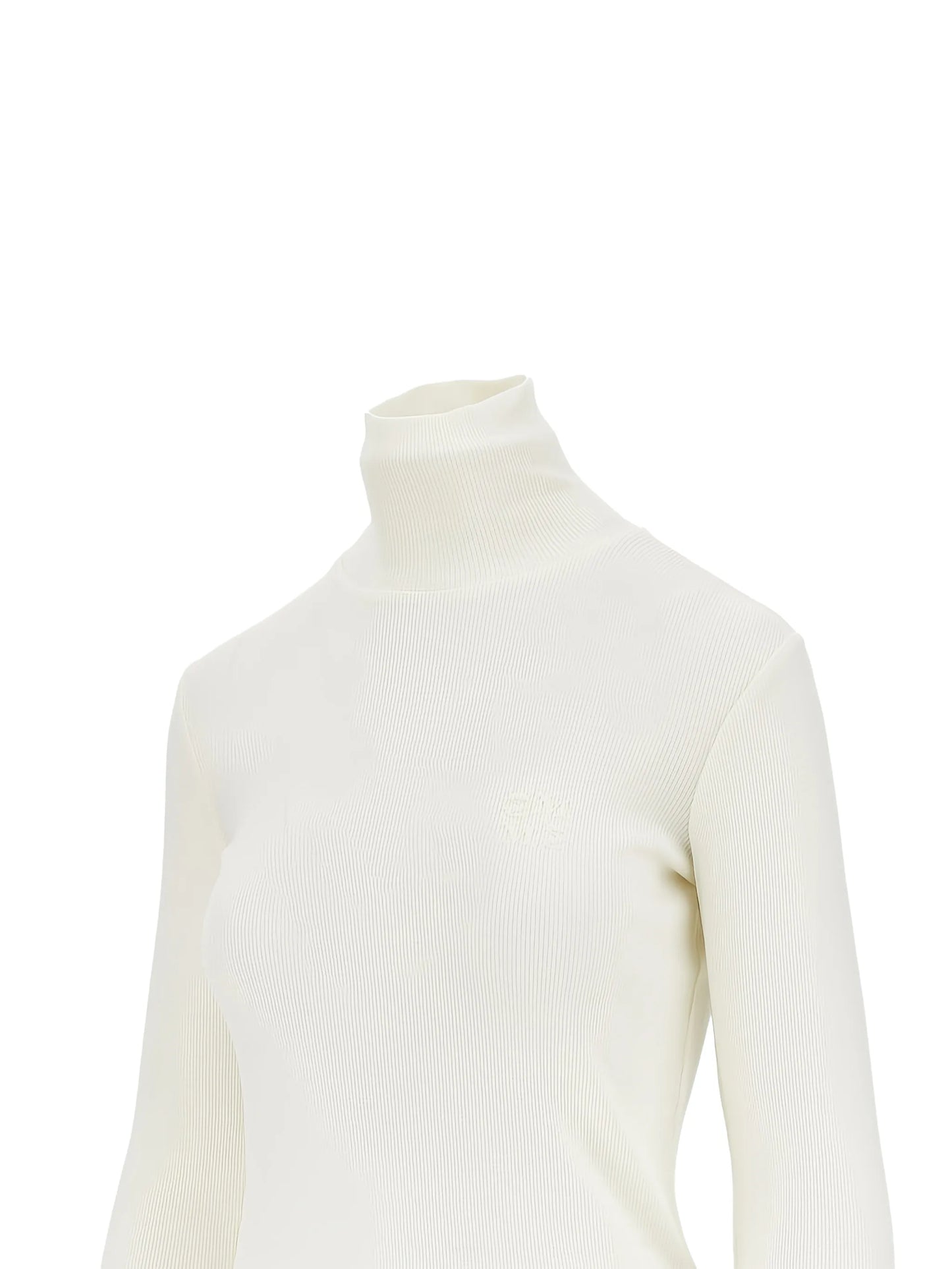 ribbed-knit roll-neck sweater