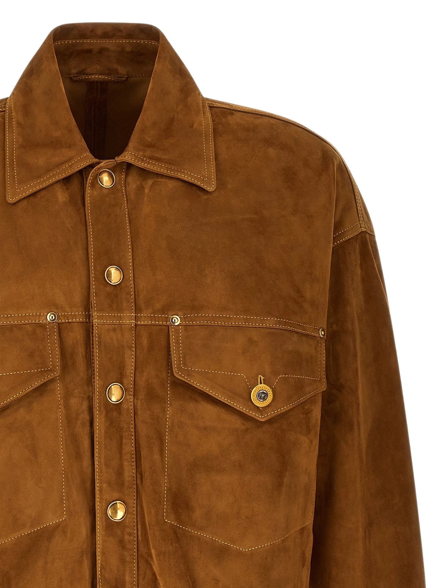 Medusa suede jacket