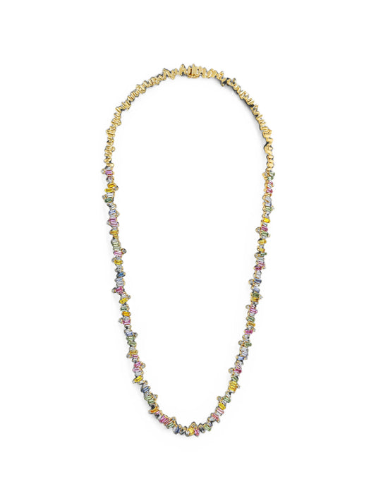 Bold Burst sapphire and diamond necklace