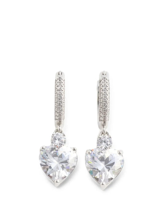 bow crystal earrings