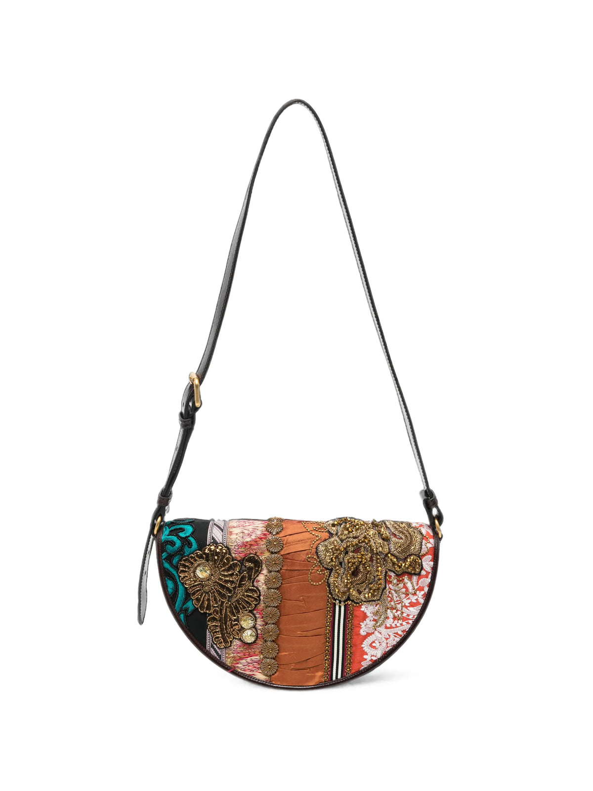 Arc embellished shoulder bag