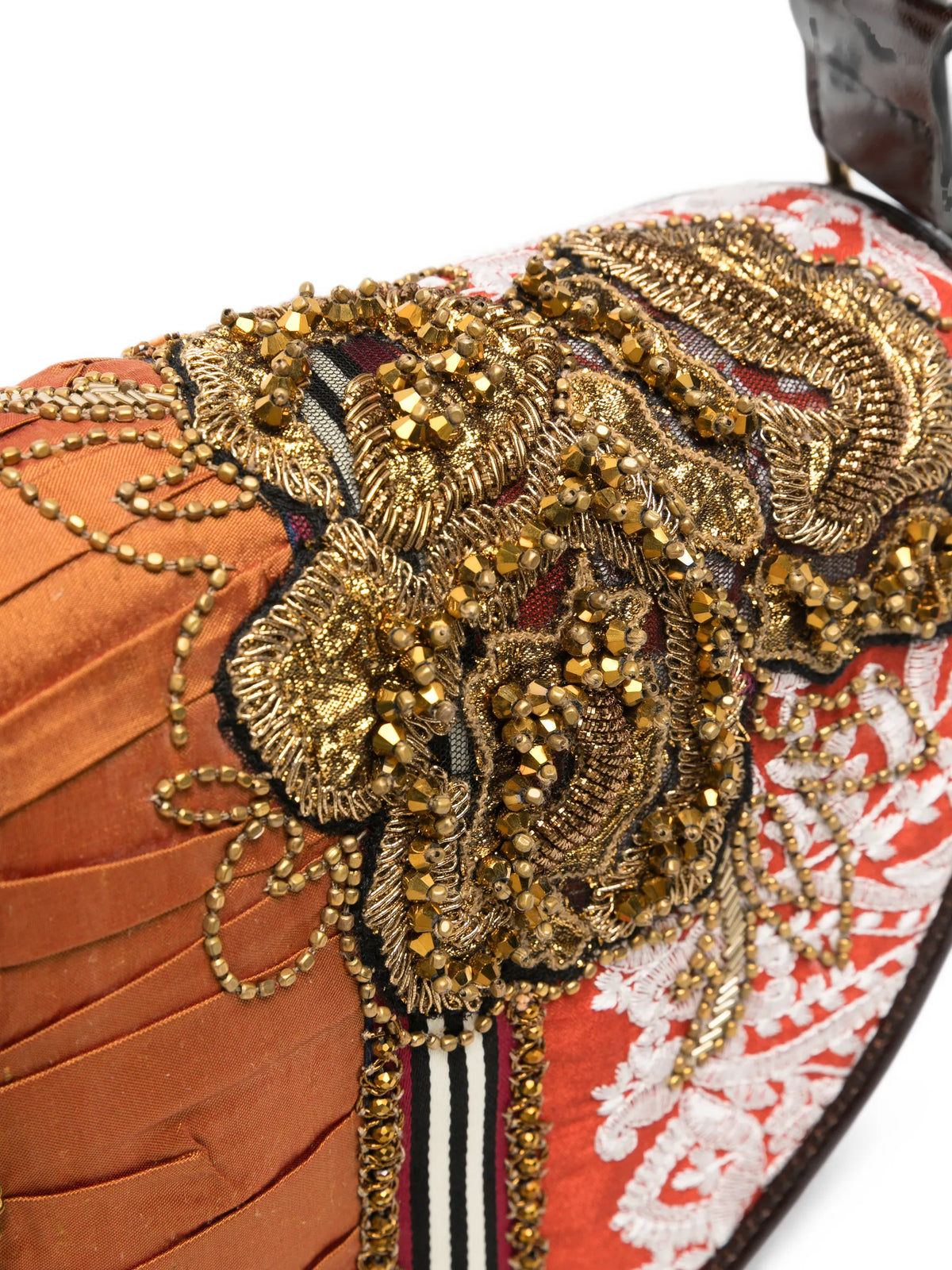 Arc embellished shoulder bag