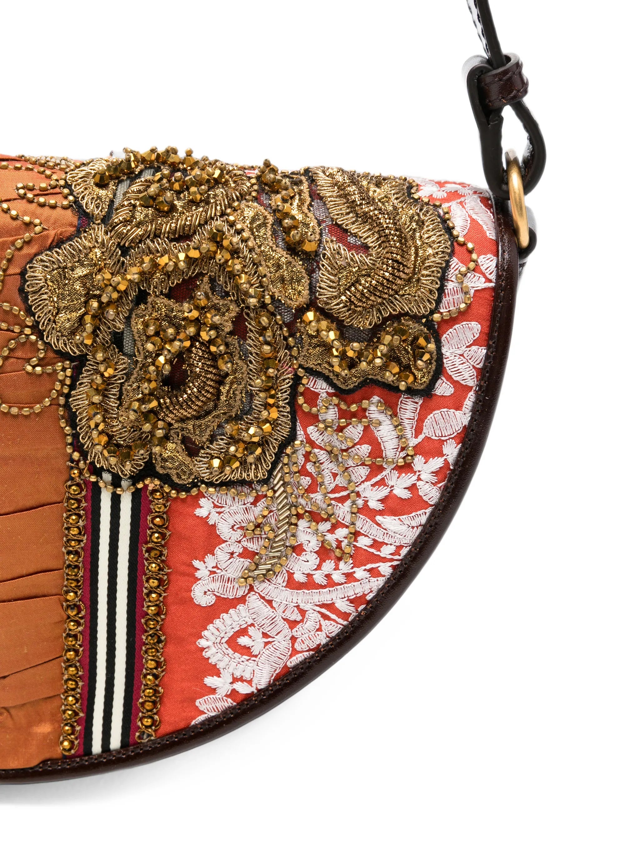 Arc embellished shoulder bag