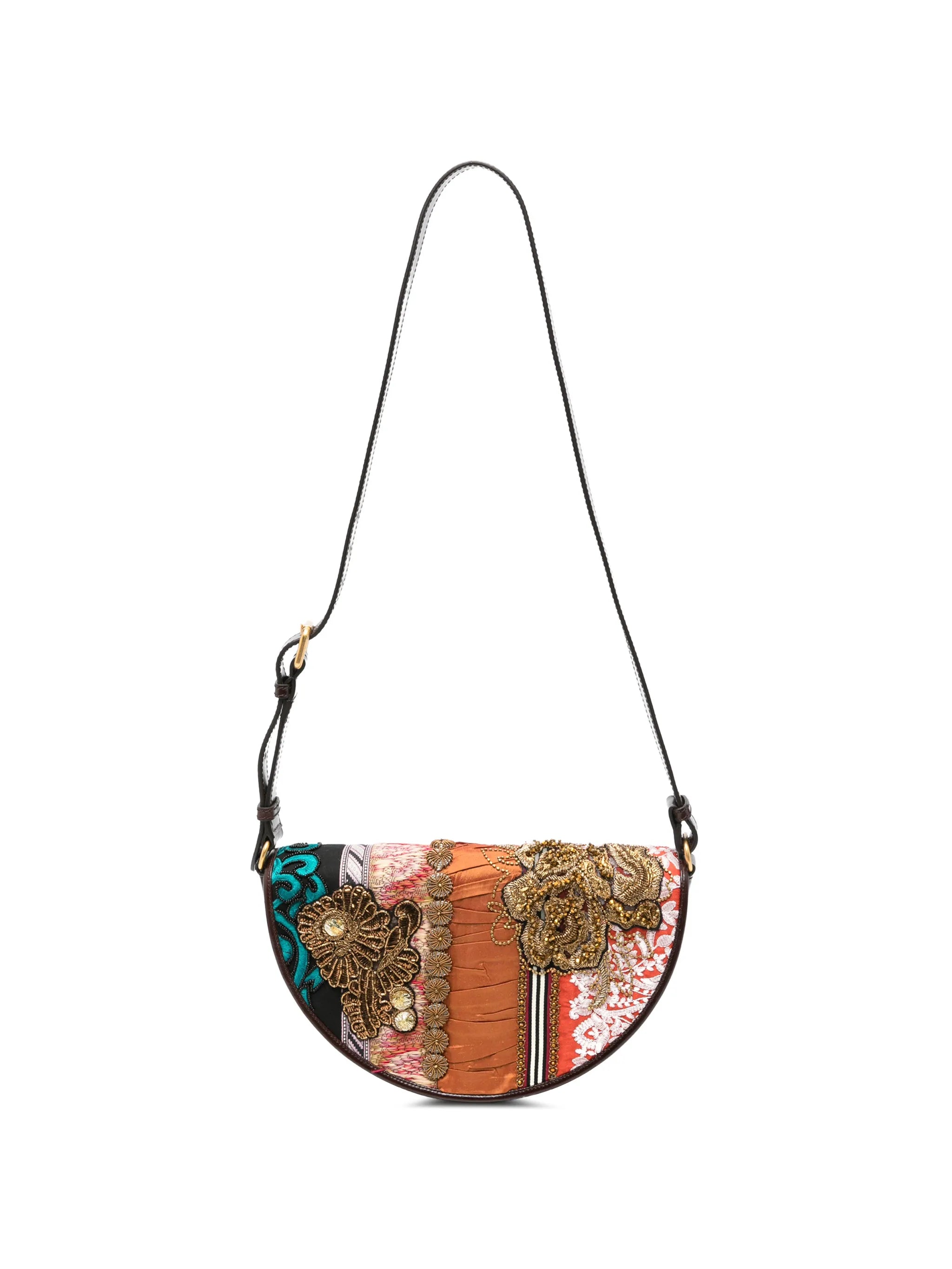 Arc embellished shoulder bag
