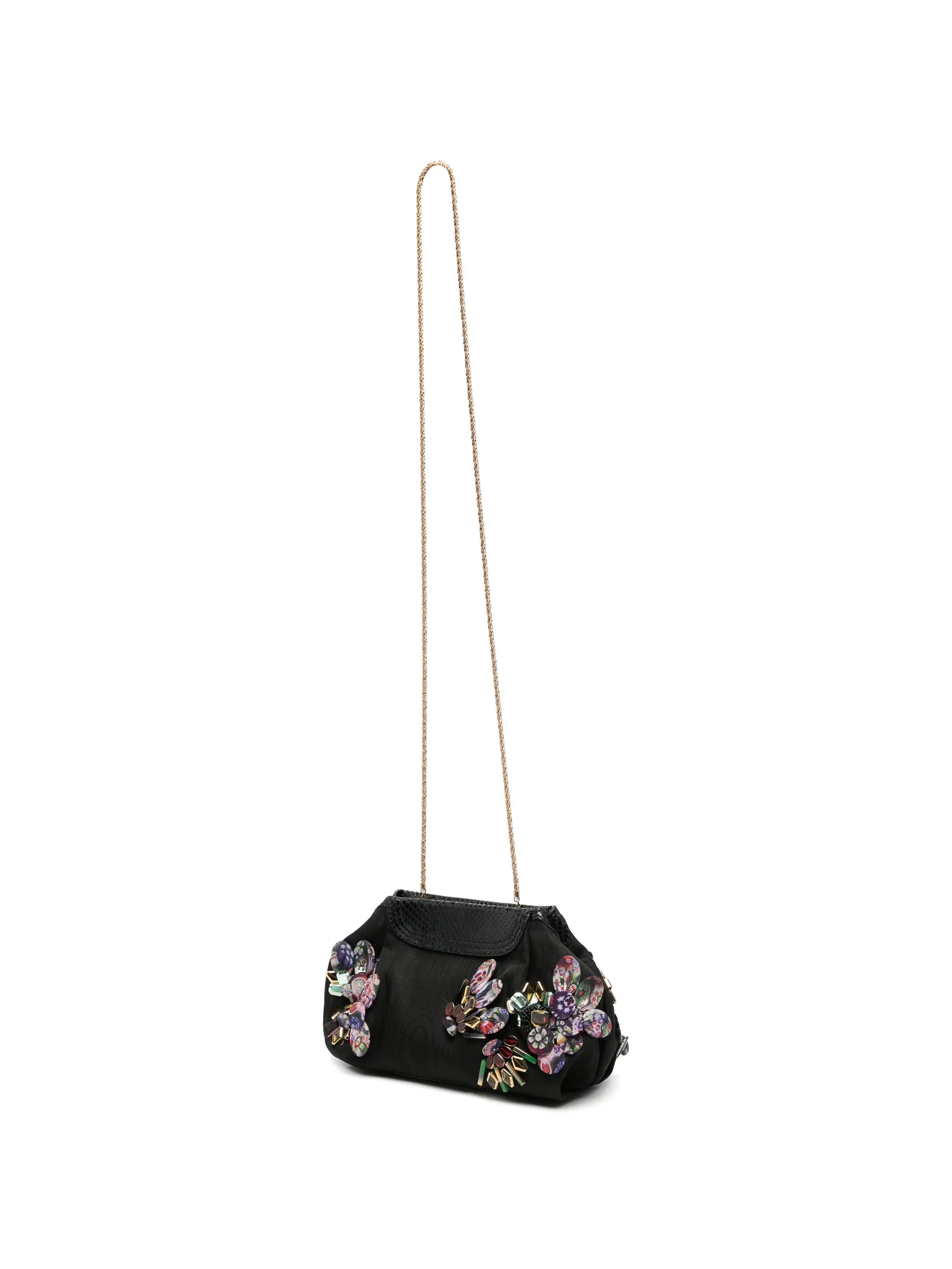 sequin-embellished clutch bag