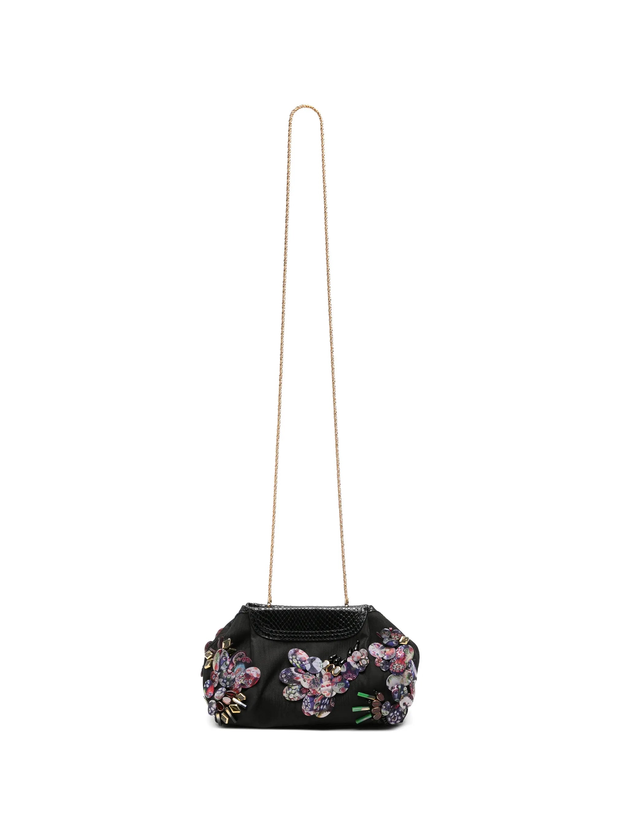 sequin-embellished clutch bag