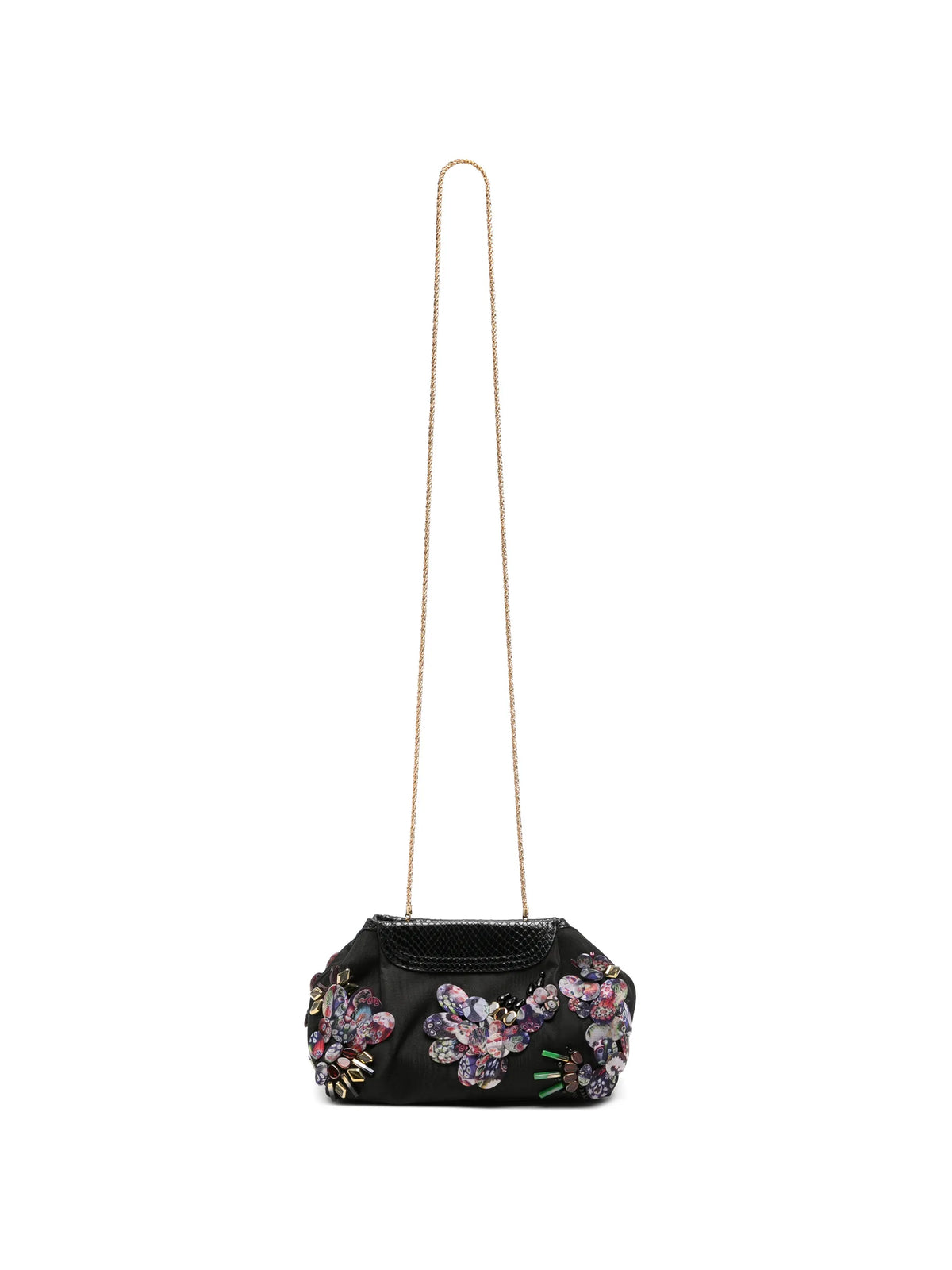 embroidered clutch bag