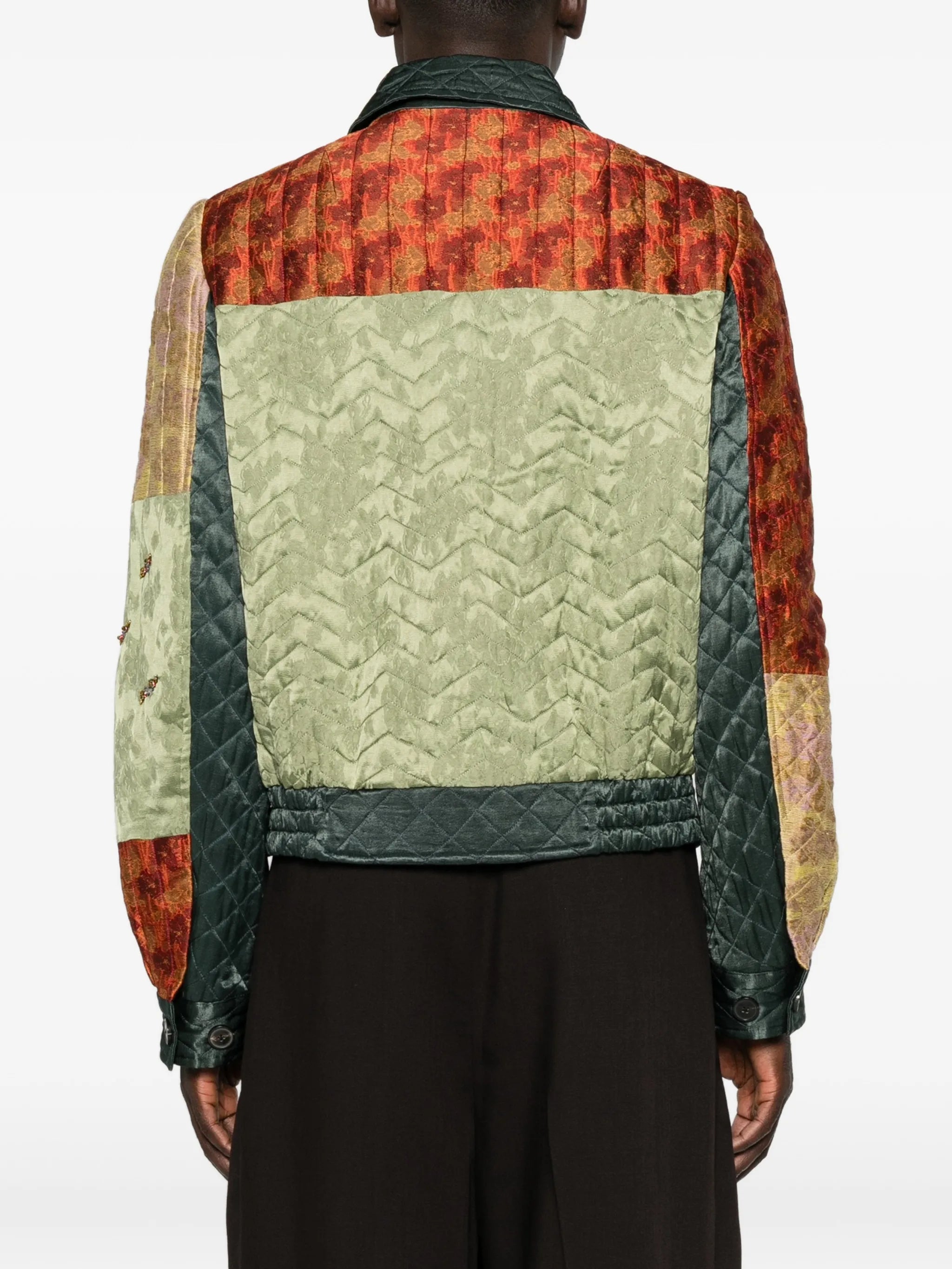 patchwork embellished jacket