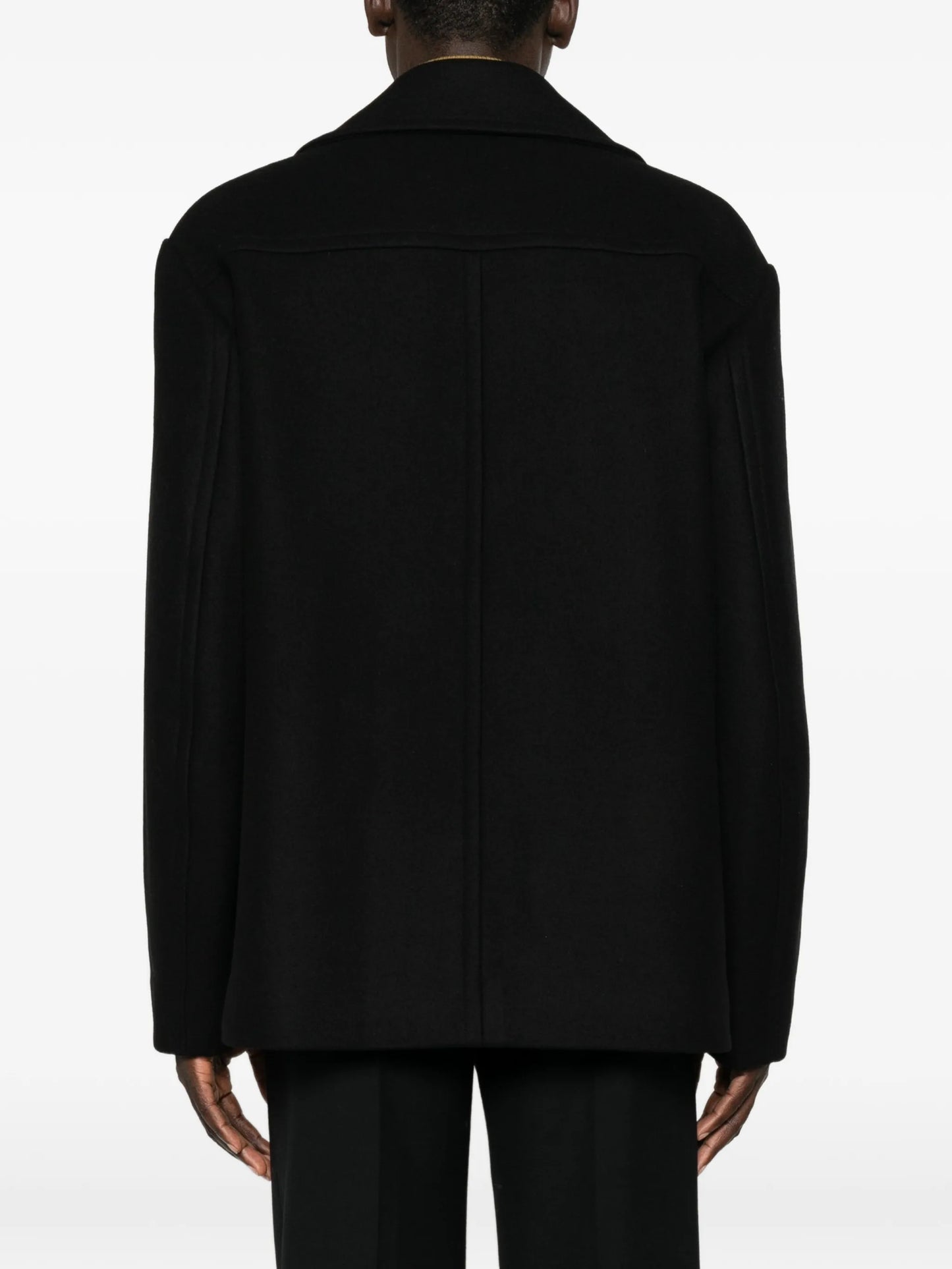 double-breasted peacoat