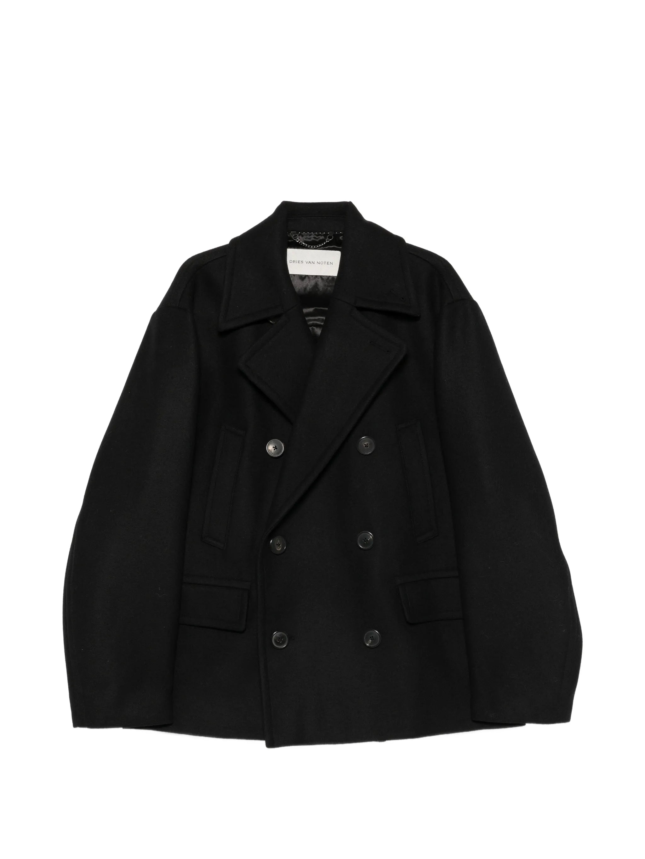 double-breasted peacoat