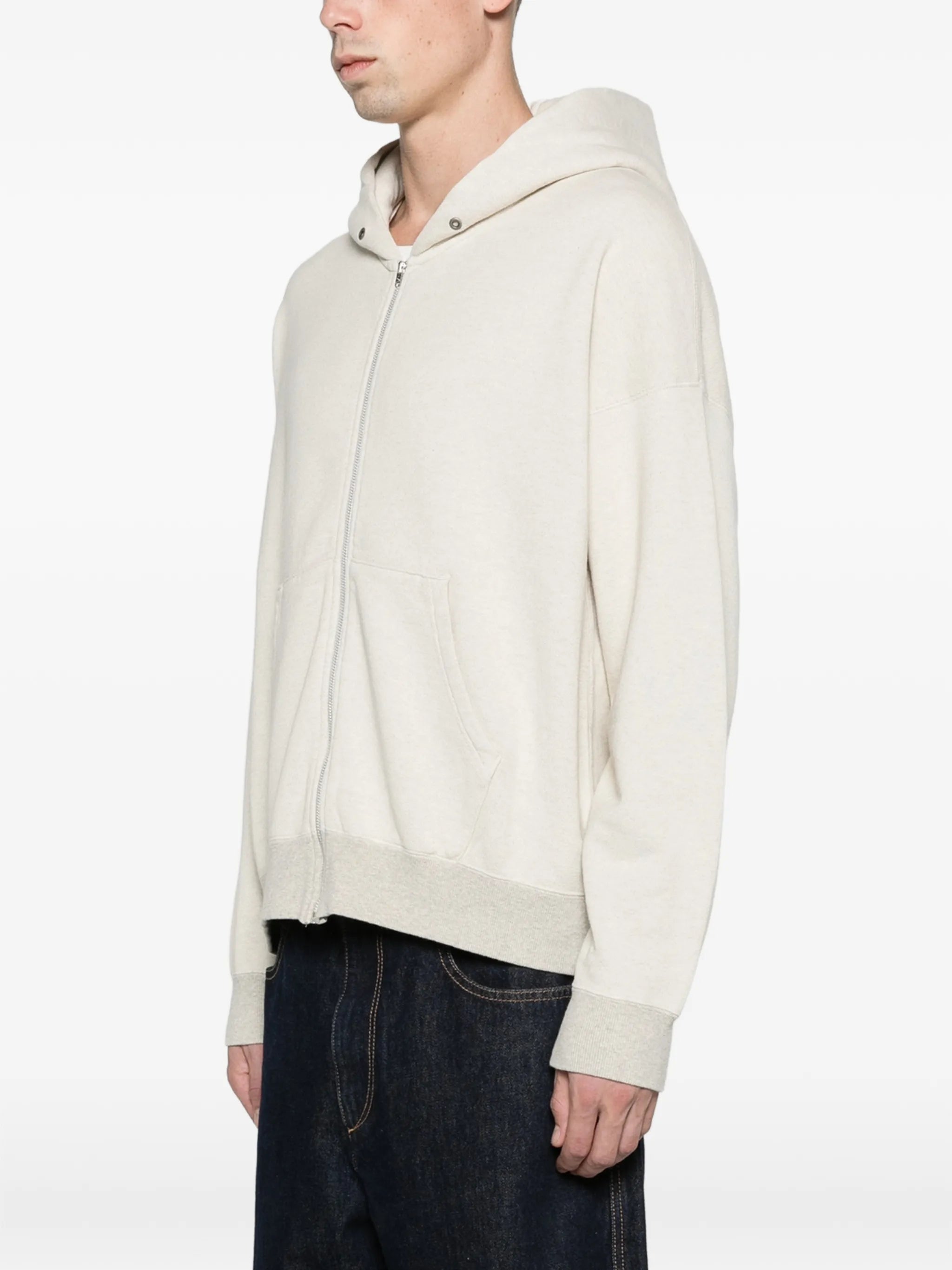 Jumbo zip-up hoodie