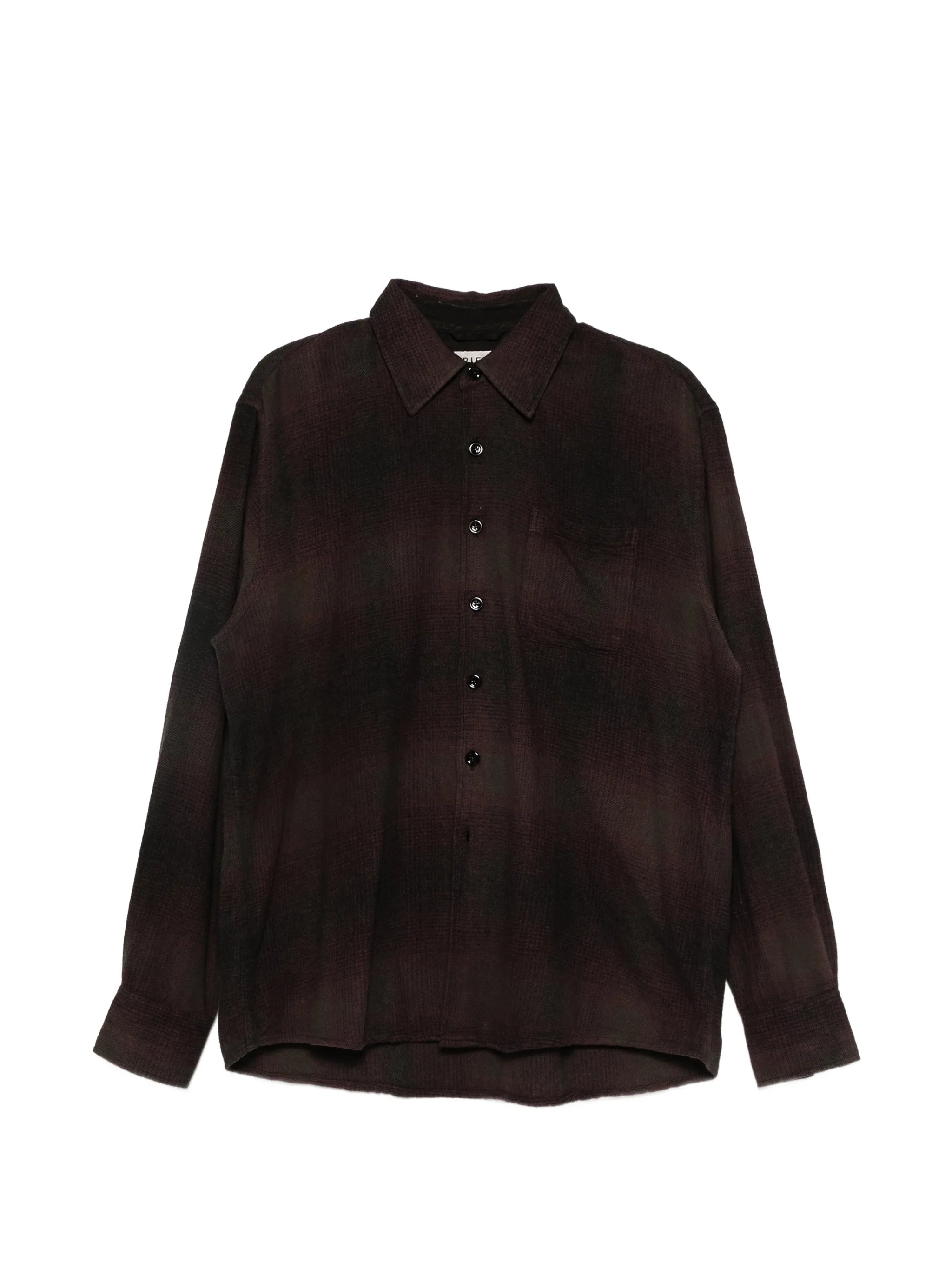 Above shirt cordial dusk check grain weave
