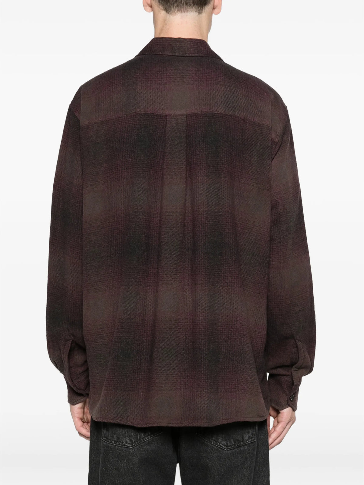 Above shirt cordial dusk check grain weave