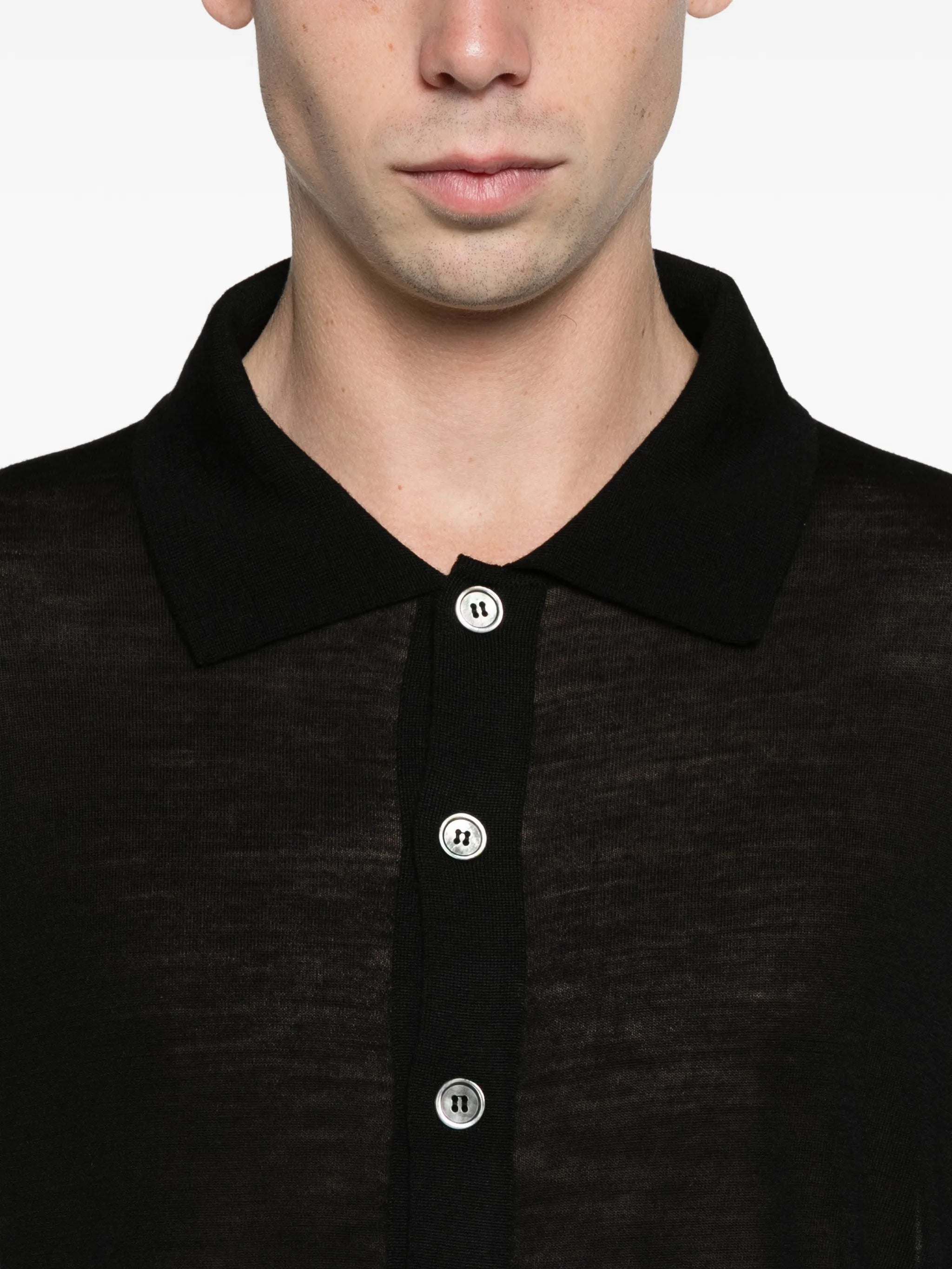 fall cardigan black superfine merino
