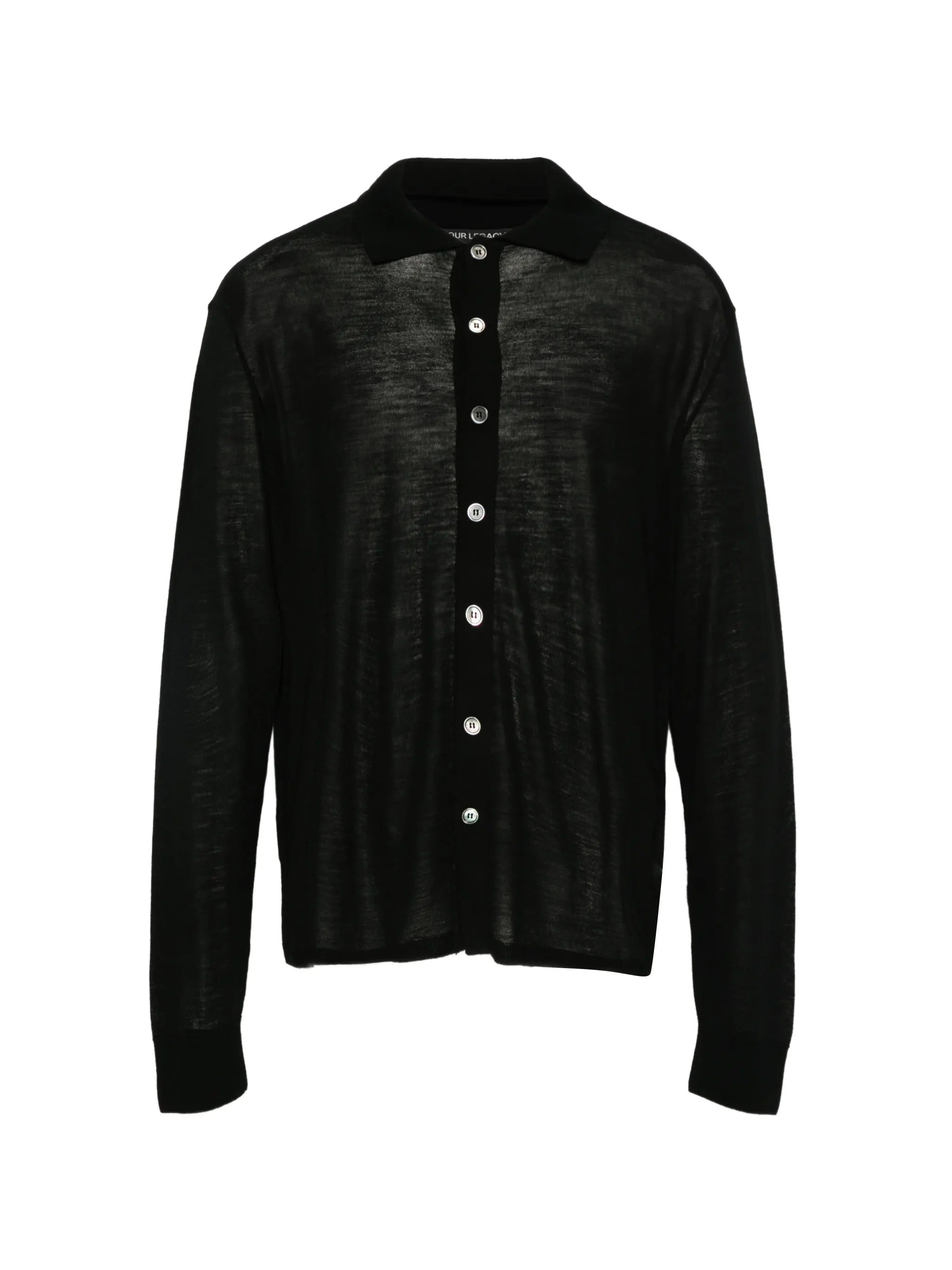 fall cardigan black superfine merino