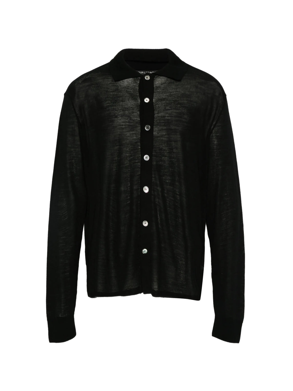 fall cardigan black superfine merino