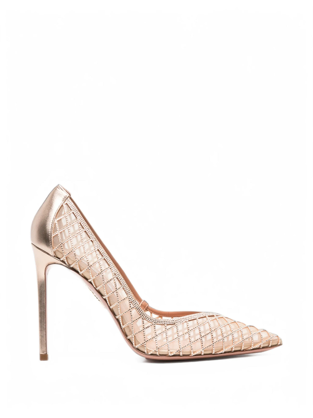 Lumiere crystal-mesh pumps