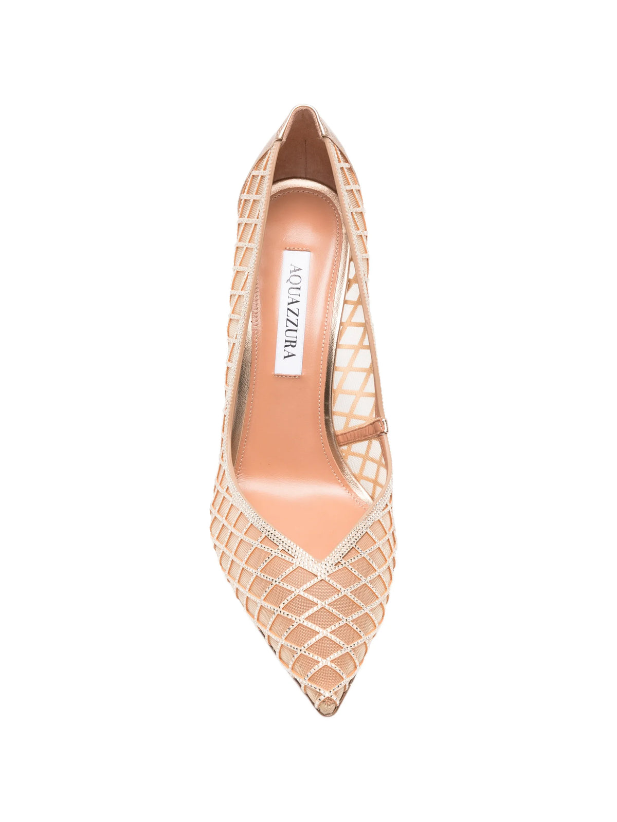Lumiere crystal-mesh pumps