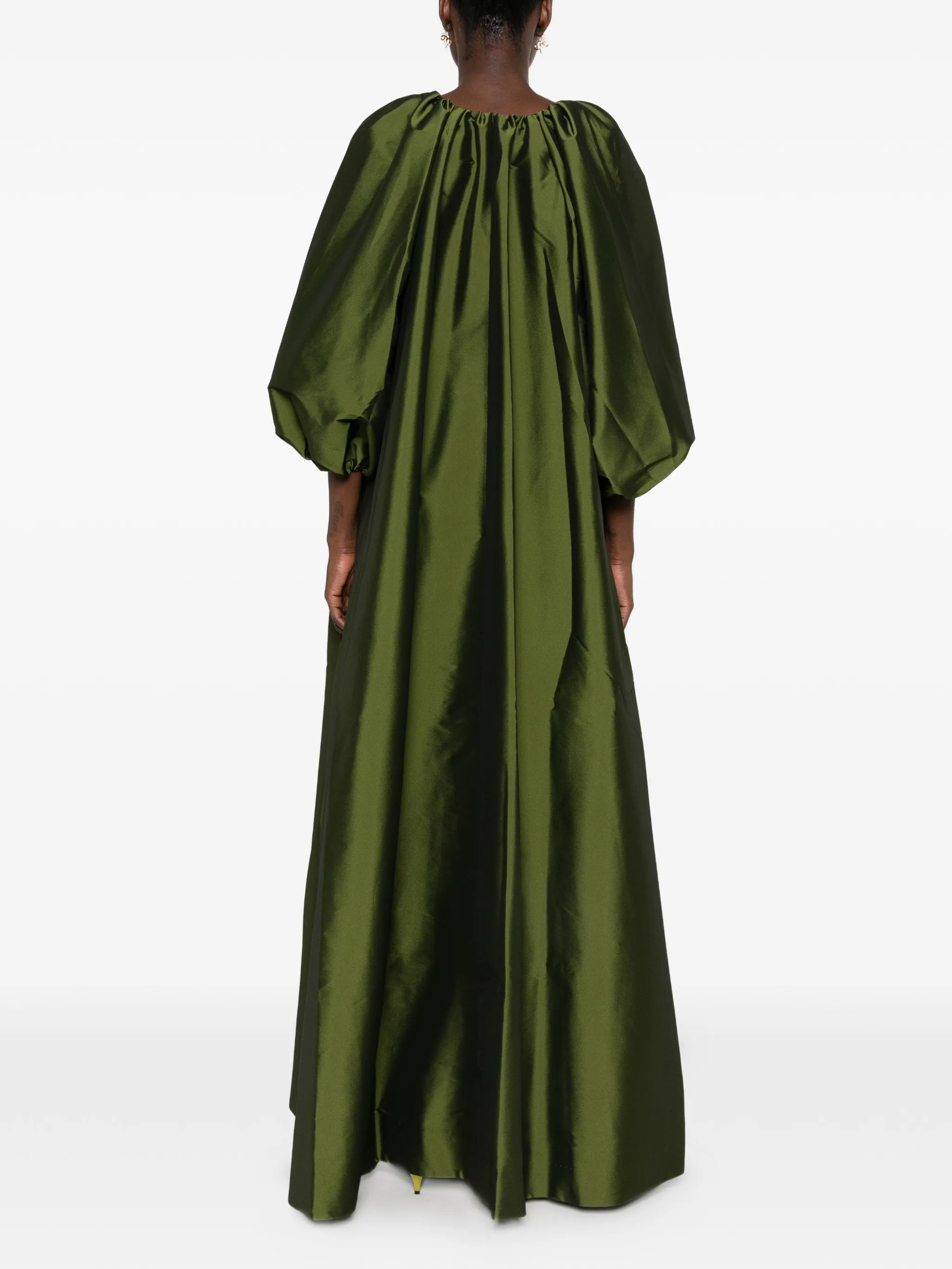 George puff-sleeve maxi dress