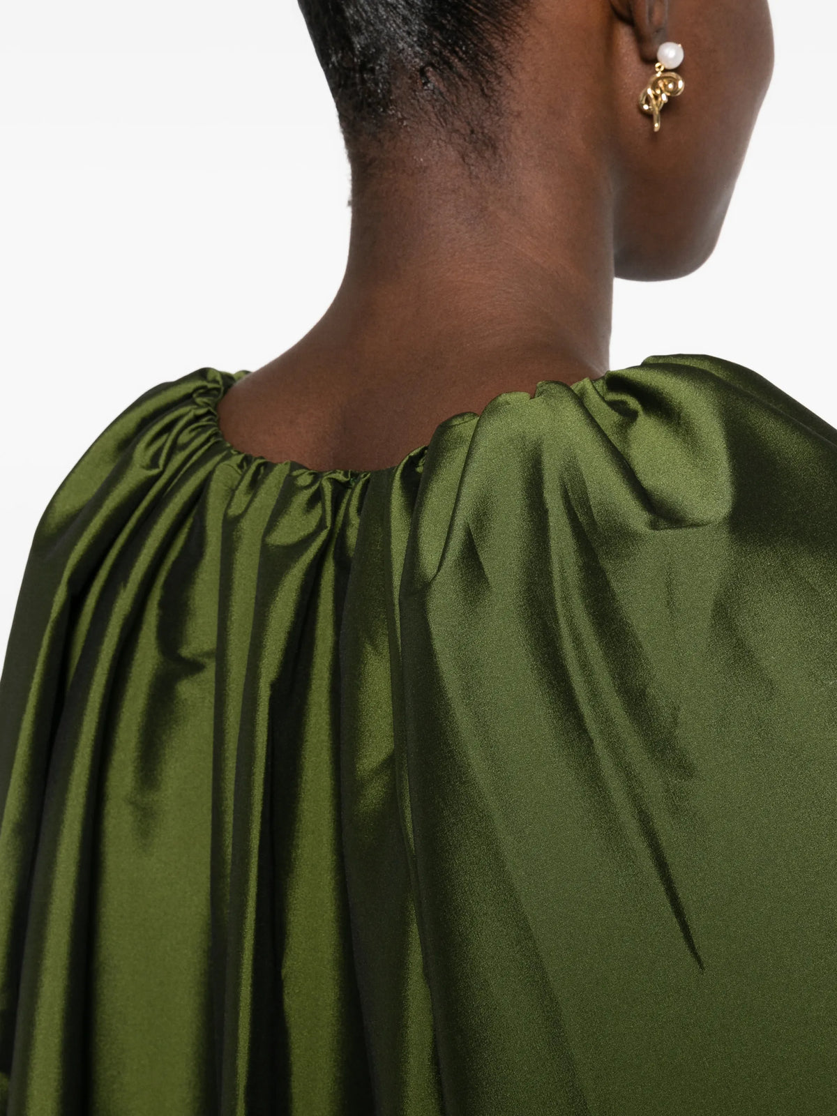 George puff-sleeve maxi dress