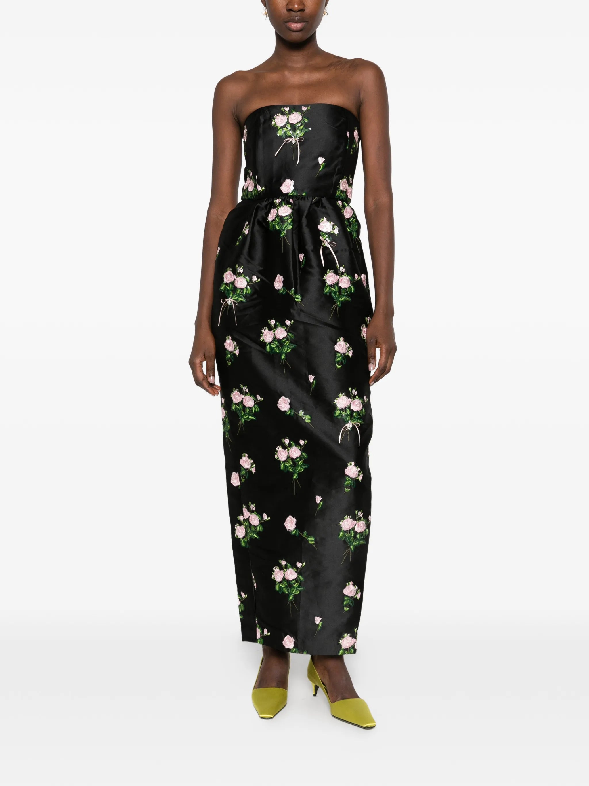 Lena embroidered maxi dress