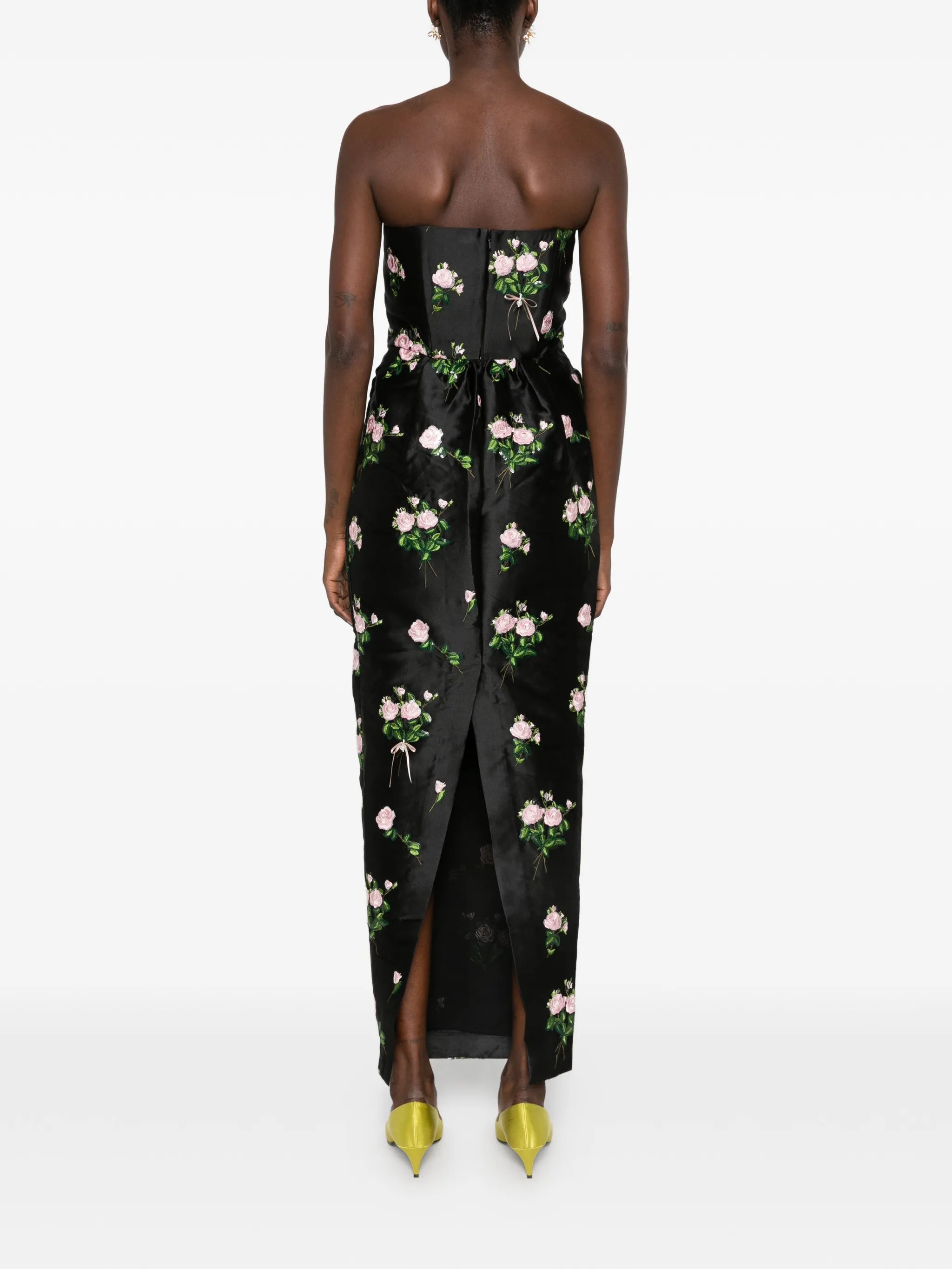 Lena embroidered maxi dress
