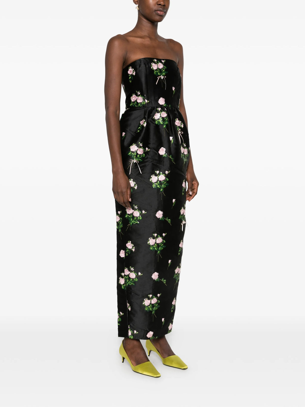 Lena embroidered maxi dress