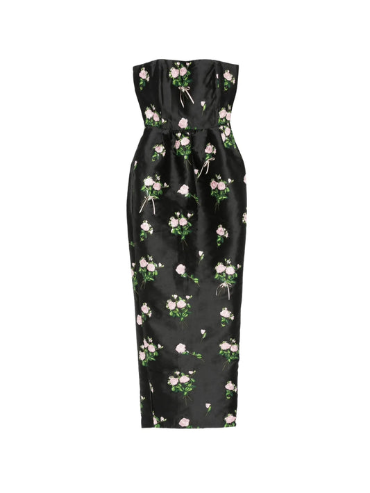Lena embroidered maxi dress