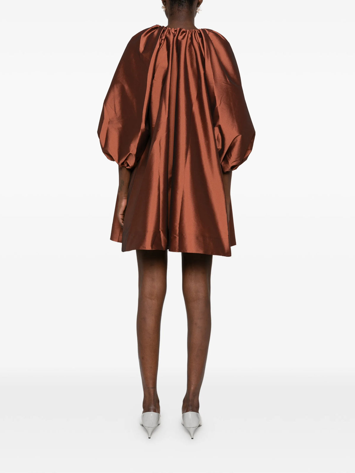 George puff-sleeve mini dress