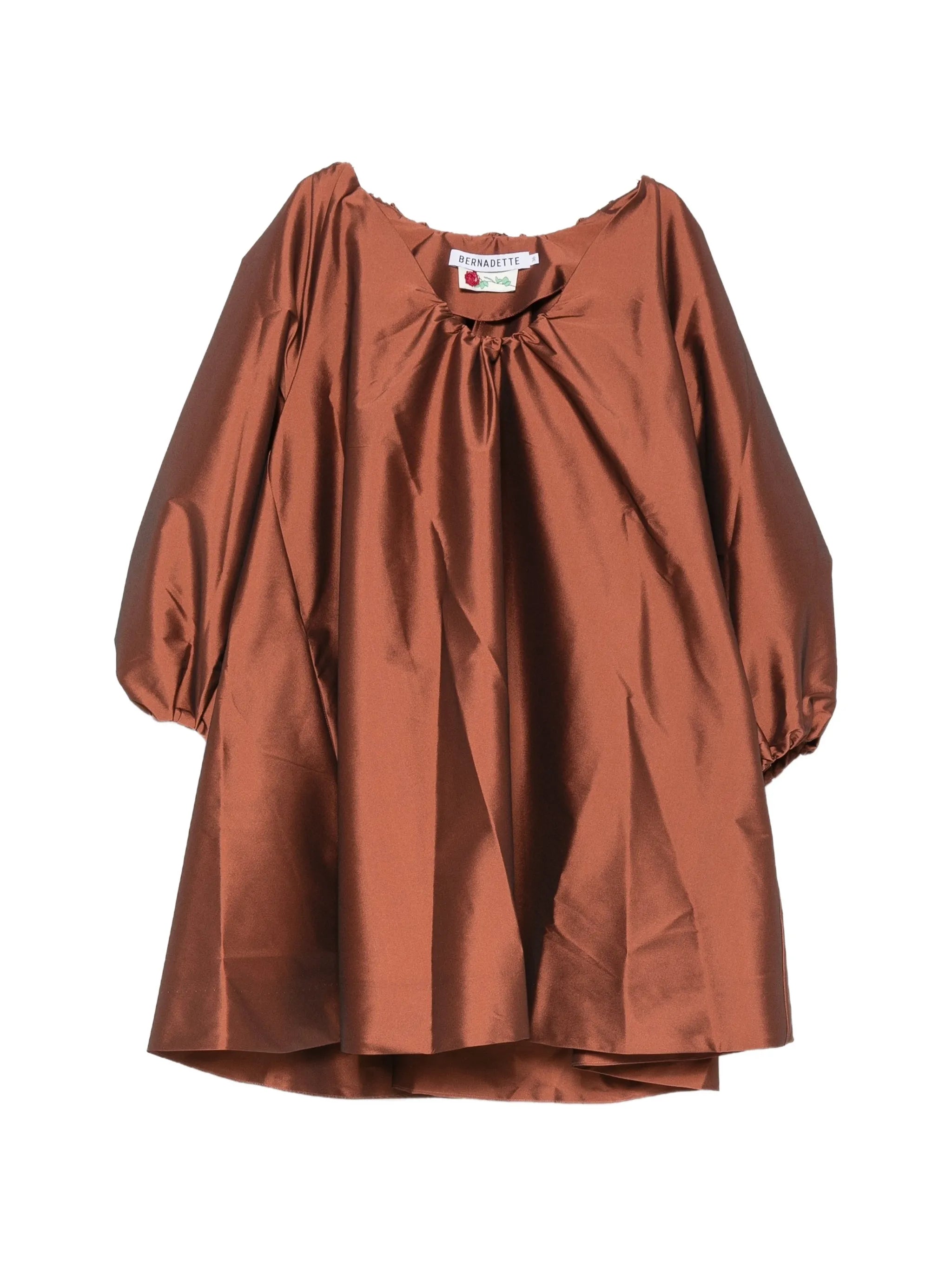 George puff-sleeve mini dress