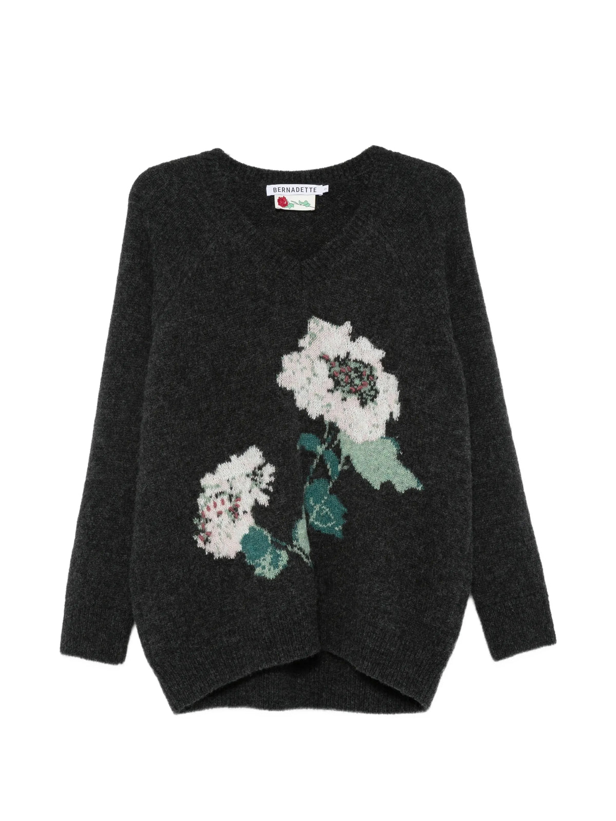 Kane floral-intarsia sweater