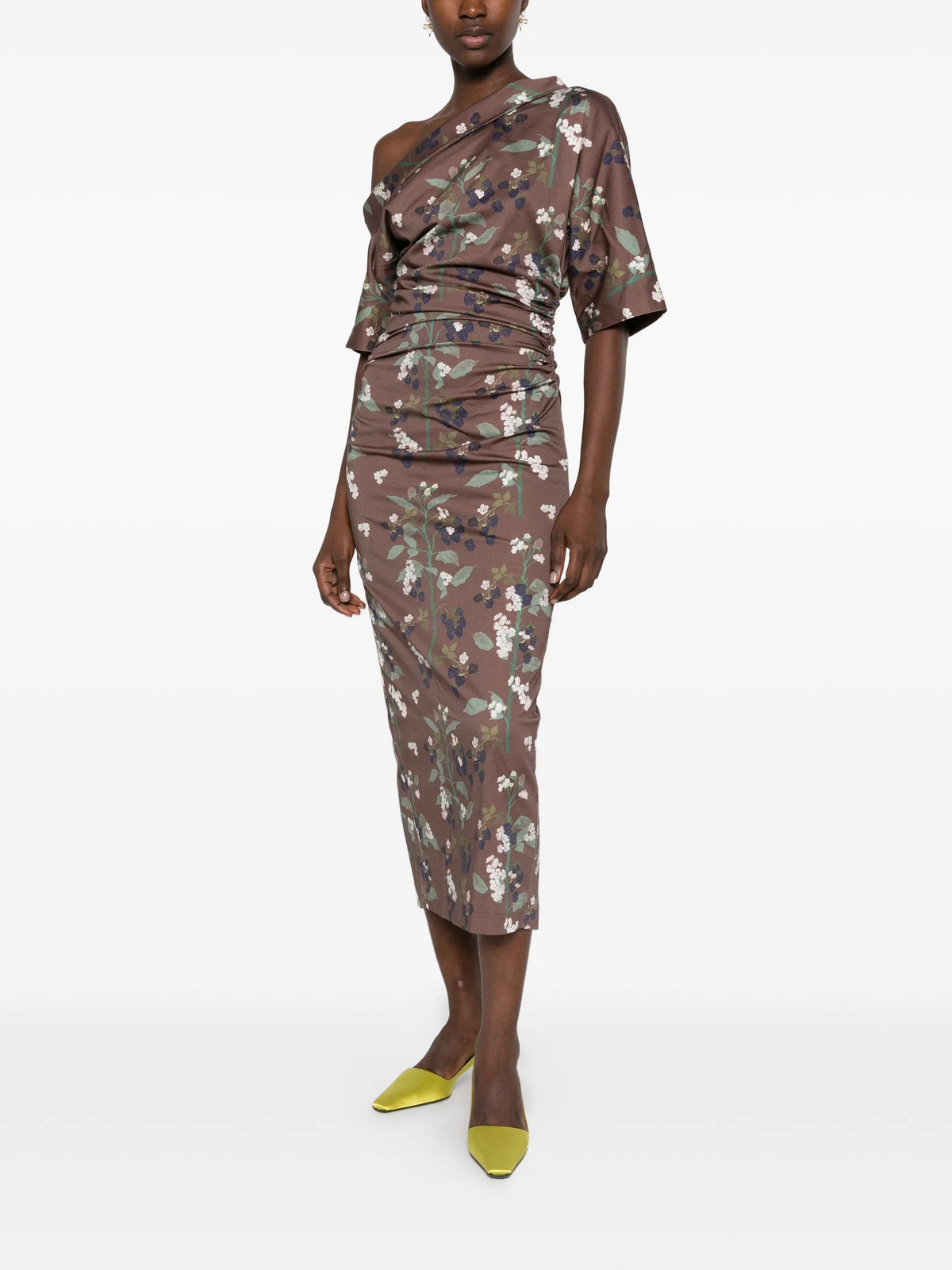 Bowery floral-print midi dress