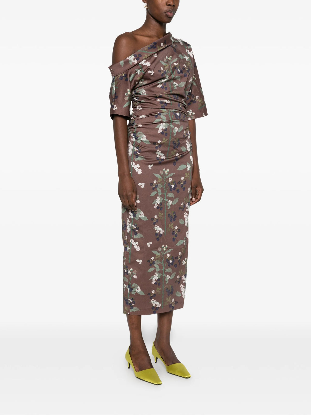 Bowery floral-print midi dress