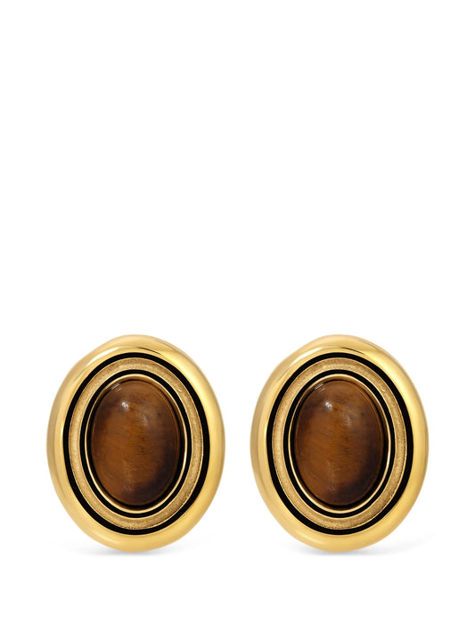 Prize oval-shape earrings