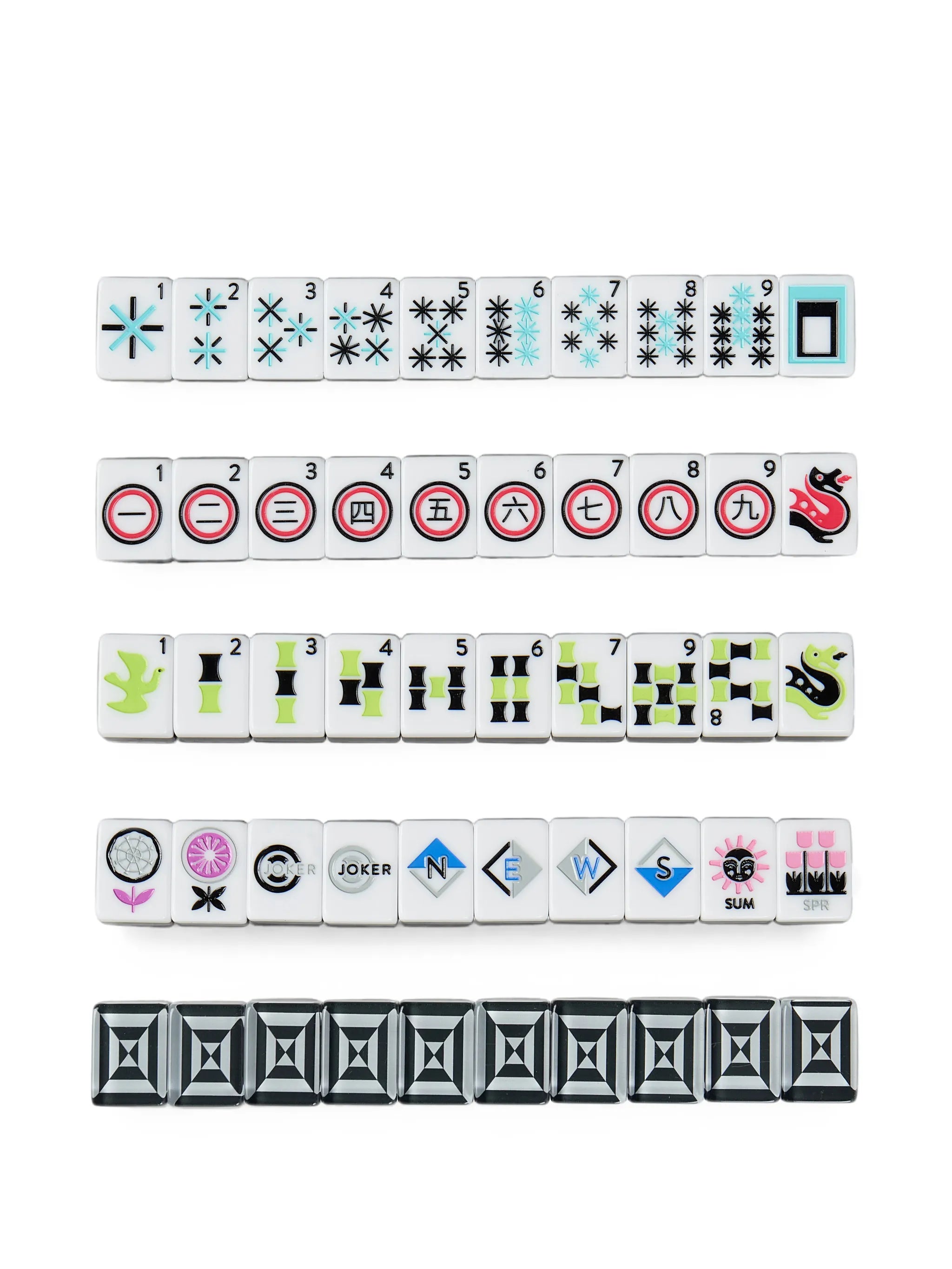 Op Art mahjong set