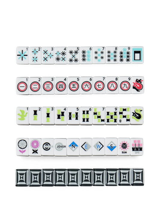 Op Art mahjong set