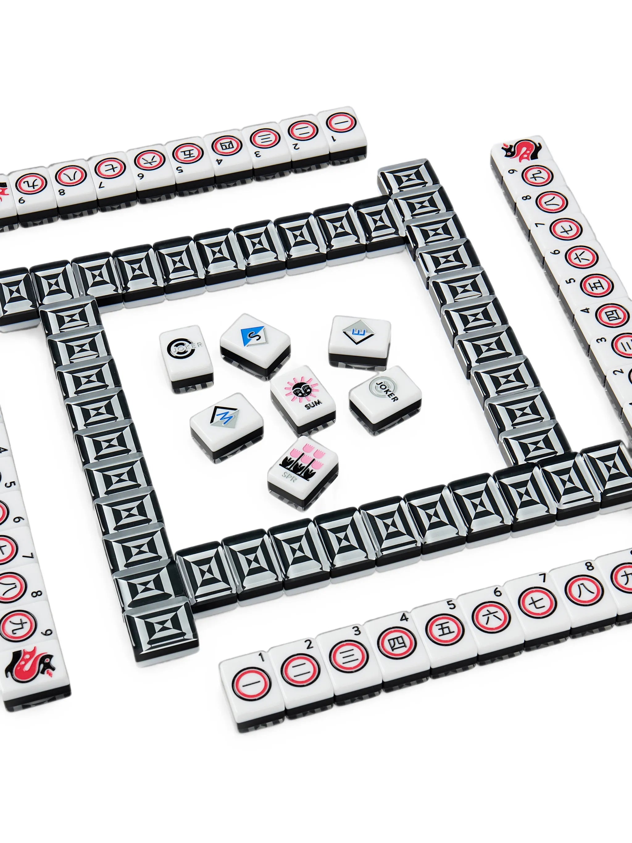 Op Art mahjong set